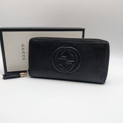 ✅【美品】 メンテ済み グッチ　GUCCI ソーホー　長財布　タッセル付き メルカリ