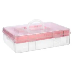 【特価セール】事務用品 文具用品 フリップカバー 可愛い蓋付け 縫いツール プラスチック A4ボックス 様ざまの工具 小物収納ボックス 小物収納ケース 多機能 日常雑貨 デスクトップ収納ボックス 針と糸の収納 持ち運べ便利 文房具収納ケース クリアケース 二段