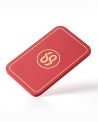 全新 SLOWPLAY Godel 長方形撲克籌碼牌 10 件裝 歐式專業級 無框 34 克 陶瓷複合材料 (紅色)