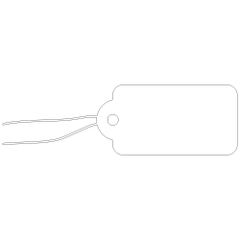 新品 高印 標籤 提札 18-101 長型小物用 白無地 13×26mm 1000枚