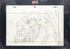 【二手】動漫書 ≪動漫．漫畫書籍≫ 一番くじ NARUTO -THE HISTORY- 2獎 動畫原畫藝術「鹿丸．井野．丁次」