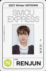 【中古】コレクションカード(男性) NCT/ロンジュン(RENJUN)/CD「2021 Winter SMTOWN：SMCU EXPRESS」(NCT(DAYTIME PASS) Ver.)封入特典パスカード