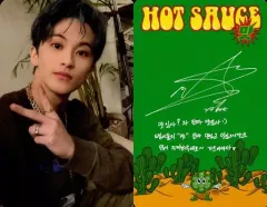 【中古】コレクションカード(男性) NCT DREAM/マーク(Mark)/裏面緑・印刷サイン入り/CD「Hot Sauce(Photo Book Ver.)」(Boring Ver.)封入特典フォトカード