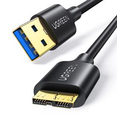[Stock Clearance Sale] - USB Cable, Type A Male to Micro Type B Male, High-Speed ​​Transfer and Fast Charging, Compatible with External HDDs, SSDs, MicroB Blu-ray Drives, Digital Cameras, USB 3.0, Galaxy Note3, UGREEN S5, etc., 0.5M