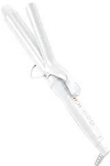 ヘアアイロン カールアイロン コテ 32mm カーリングアイロン 5段階温度調整 プロ仕様 MAX220℃ 海外対応(32mm, ホワイト)Mm