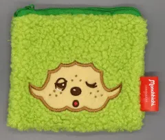 【中古】バッグ B.グリーン 「モンチッチ もこもこスクエアポーチ くすみカラーVer.」