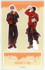 【中古】アクリルスタンド・アクリルパネル 成瀬尽＆早坂桐生 描き下ろしアクスタ 「ロスタイムに餞を」 Melty GUSH Cafe 2026グッズ