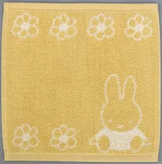 【中古】タオル・手ぬぐい ミッフィー(イエロー) ハンドタオル 「タイトーくじ ミッフィー Pastel Flower Collection」 E賞