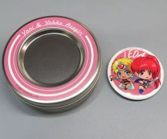 【中古】小物入れ・多功能盒・鐵罐 蕾達＆優米 附磁鐵糖果罐 「幻夢戰記蕾達展 in 澀谷丸井」