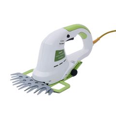 [山善] 割草機 玻璃剪 草坪修剪機 AC電源 雙刃驅動 附護罩 剪草寬度約160mm 剪草高度調整15-30mm 延長線另售 白色/綠色 YLB-N164(W/LG)a 652948f9