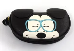 【中古】眼鏡ケース・眼鏡クリーナー・眼鏡スタンド ミッキーマウス(青ぶちメガネ) メガネケース 「ディズニー」