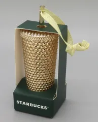 【中古】置物・装飾品 ホリデー2023 オーナメントタンブラー ゴールド 「スターバックスコーヒー」
