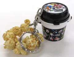 【中古】キーホルダー 集合(ミッキー＆フレンズ/ブラック/総柄) ポップコーンバケットモチーフ キーチェーン 「ディズニー」 東京ディズニーリゾート限定