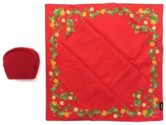 【中古】バッグ ロゴ(レッド) バンダナ付きミニポーチ GUESS