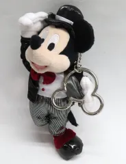 【中古】ぬいぐるみマスコット・ぬいぐるみバッジ ミッキーマウス(衣装：ブラック) プラッシュキーチェーン HAPPY BIRTHDAY MICKEY 「ディズニー」 ディズニーストア限定
