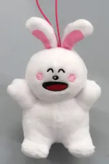 【中古】ぬいぐるみマスコット うさぎちゃん ややちびでかお座りマスコット3 「たべっ子どうぶつ」