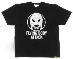 [중고] T 셔츠 FLYING BODY ATTACK T 셔츠 블랙 XXL 사이즈 [수요일 어떨까요 DODESYO CARAVAN 2017] 메뚜기 가게 상품