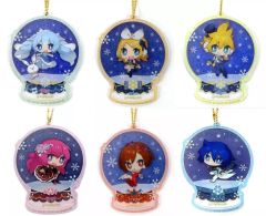 [중고]키링· 마스코트(캐릭터) 전 6종 세트 [SNOW MIKU 2019 라메들이 아크릴 매력]