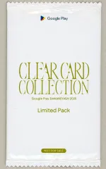 【中古】トレカ Google Play 大感謝祭 2025 オリジナルカードパック CLEAR CARD COLLECTION Limited Pack キャンペーン当選品 ダイヤモンド・プラチナ会員限定