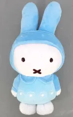 【中古】ぬいぐるみ お花柄のお洋服 ブルー 特大サイズぬいぐるみ 「タイトーくじ ミッフィー Pastel Flower Collection」 LH(ラストハッピー)賞