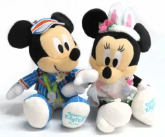 【中古】ぬいぐるみ ミッキーマウス＆ミニーマウス(ヒッピティ・ホッピティ・スプリングタイム) ぬいぐるみセット 「ディズニーイースター2016」 東京ディズニーランド限定