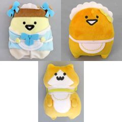 [중고] 봉제인형 전 3종 세트 파스텔 오메카시 봉제인형 Part2 [문구와 함께]