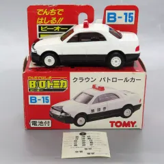 【中古】ミニカー クラウンパトロールカー(ホワイト×ブラック) 「B/Oトミカ B-15」