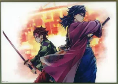 【中古】紙製品 竈門炭治郎＆冨岡義勇 アクリル色紙 「劇場版 鬼滅の刃 無限城編 炭治郎と義勇 WEBSHOPくじ」 B賞 C106グッズ
