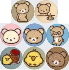 新品・未使用] リラックマ モコモコボア 缶バッジ 全8種 コンプリート 