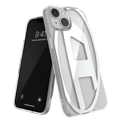 【特価セール】/ 14 iPhone iPhone 13 クリアケース（ディーゼル ケース Dロゴ ブランド iPhone13ケース クリア iPhone14ケース x DIESEL シルバーロゴ）