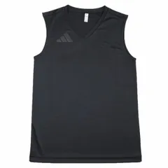 【新品・5営業日で発送】ADIDAS アディダス 51_スリーブレスVネックインナートップ (ODW39) 色 : ブラック サイズ : J／L 
