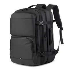 【在庫処分】17インチ PCラップトップバック マチ拡張 USB充電ポート 撥水加工 耐衝撃 通勤 防水 出張 登山リュック 旅行 通学 40L 多機能 大容量 男女兼用 ブラック メンズ Bag ビジネスリュック Backpack