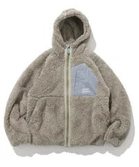 新品 [クリフメイヤー] ジャケット シャギーボア フード キッズ ジュニア 子供服 男女兼用 130 グレー