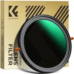 新品 K&F CONCEPT 58mm ND2-32&CPLフィルター 多機能フィルター 2in1 一枚二役 減光+偏光効果 両面24層ナノコーティング 防水撥油キズ防止 可変ND 偏光 （NANO-Dシリーズ）のサムネイル