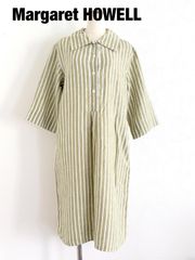 美品 23SS マーガレットハウエル CANDY STRIPE ワンピースII - メルカリ