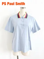 【新品】PS Paul Smith　ピーエス ポールスミス　ポロシャツ　日本製　Mサイズ　水色　ピンク　パープル他　綿100％　半袖　おしゃれ　お出掛け　送料込み　6463762