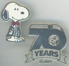 【中古】バッジ・ピンズ スヌーピー＆ロゴ ピンバッジセット 70ｔｈ 「PEANUTS(SNOOPY)」 スヌーピータウンショップオリジナル