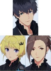 [중고] 클리어 파일 Beit A4 클리어 파일 세트 [아이돌 마스터 SideM×FiFS 일러스트전 쓰리 원 파이브 VOL.5]