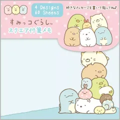 【新品】ノート・メモ帳 B柄 スクエア付箋メモ 「すみっコぐらし」
