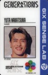 【中古】コレクションカード(男性) GENERATIONS from EXILE TRIBE/中務裕太/「GENERATIONS LIVE TOUR 2025 “6IX SENSE”」プレミアムチケット特典オリジナルグッズ  6IX SENSE ストラップ付き
