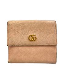 グッチ GGマーモント Wホック 二つ折り財布 レザー - メルカリ