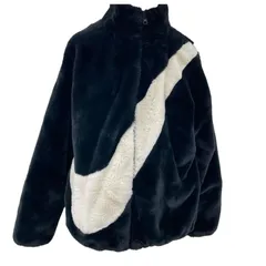 186003 NIKE ナイキ フェイクファージャケット/フリース XXL ブラック メンズ