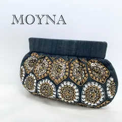 MOYNA モイナ ビーズ クラッチバッグ パーティーバッグ  ゴールド シルバー  レディース 鞄 _218067