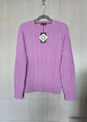 100/新品/ビバリーヒルズ ポロクラブ オーガニックコットン ケーブル ニット