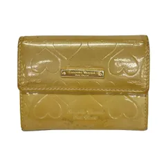 Samantha Thavasa Petit Choice(サマンサタバサプチチョイス) 名刺入れ ゴールド ハート/型押し加工