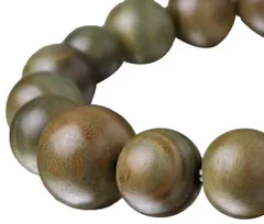 新品 念珠ドットコム 数珠ブレスレット 約12×13ミリ 緑檀（パロサント）【腕輪念珠 数珠ブレス パロサント 本緑檀 生命樹 天然木 ホーリーウッド 長寿 お守り 厄除 男性用 女性用 メンズ レディース 贈り物 12×13mm 2000800202572】