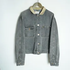 希少 80s USA製 白タグ POLO RALPH LAUREN ラルフローレン ブラック デニム ジャケット ジージャン 襟コーデュロイ ヴィンテージ L 灰1693Q♪