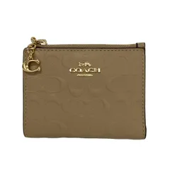 COACH(コーチ) 2つ折り財布 - ベージュ レザー