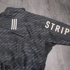 Adidas Archive Y2K Zip Up Jacket Dolman Sleeve Men L Black アディダス アーカイブ ボックスシルエット ワイド ジップアップジャケット ドルマンスリーブ 太アーム メンズ L ブラック/ダークグレー