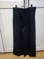ZARA ブラック 基本 ワイド パンツ